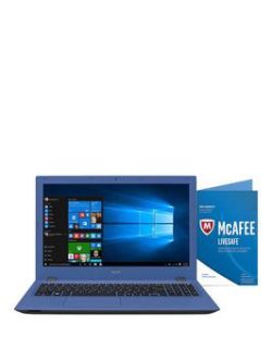 Acer Aspire E5-573 Intel&Reg; Core&Trade; I3 Processor, 4Gb Ram, 1Tb Hard Drive, 15.6 Inch Laptop With Mcafee Livesafe And Optional Microsoft Office 365 Home &Ndash; Blue - Laptop Only